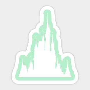 Magic Castle Silhouette Emerald #Pastel Sticker